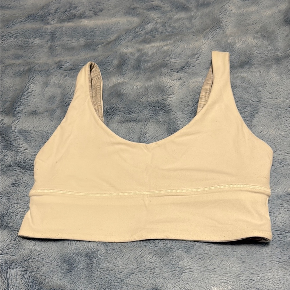Reversible White lululemon Align Bra Size 8
